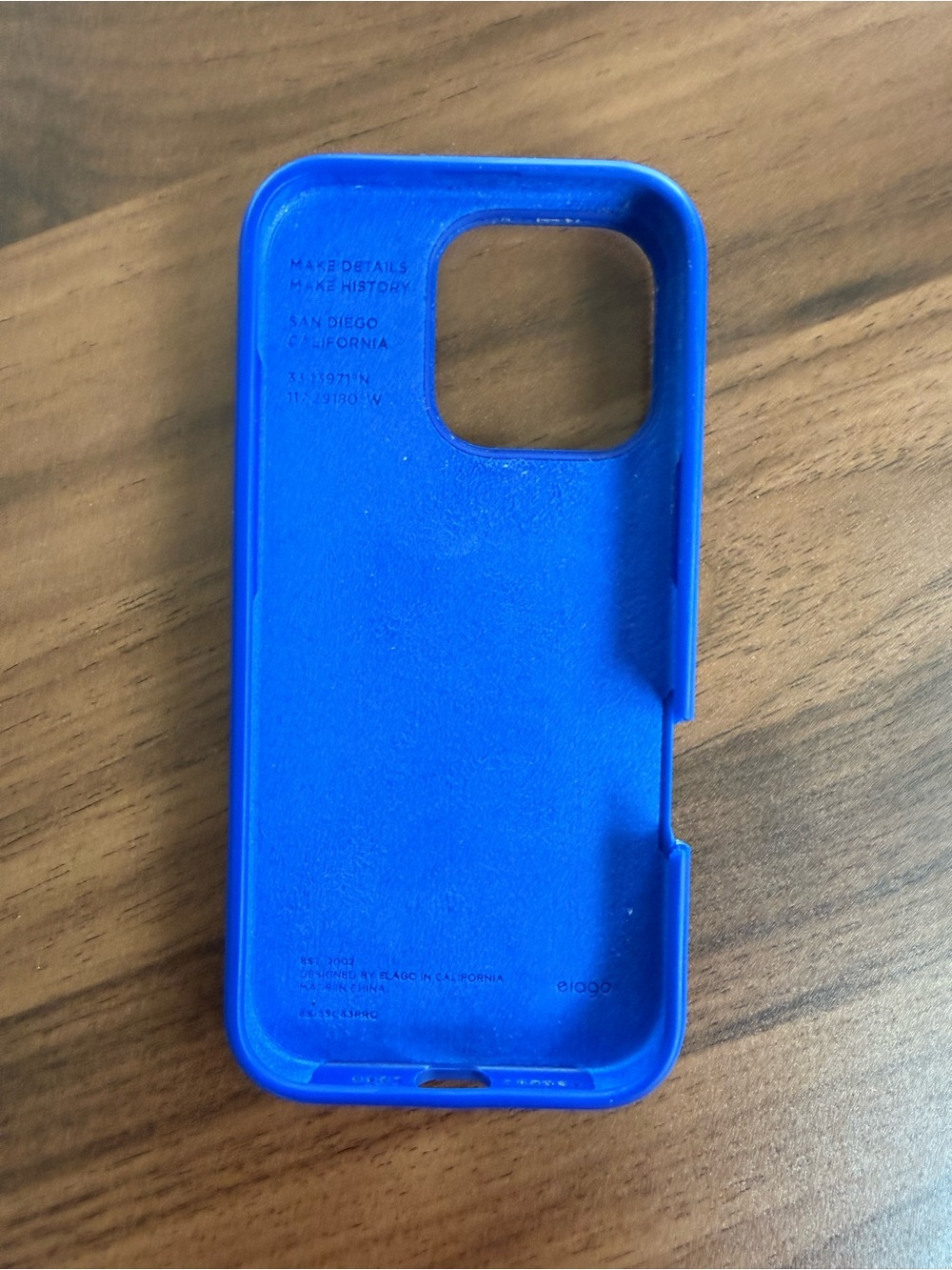 Blue Silicone Protective iPhone 16 Pro Case